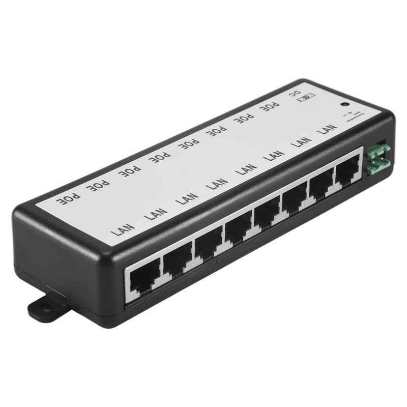 Power Over Ethernet - Инжектор PoE B03B-8 с 8 портами,