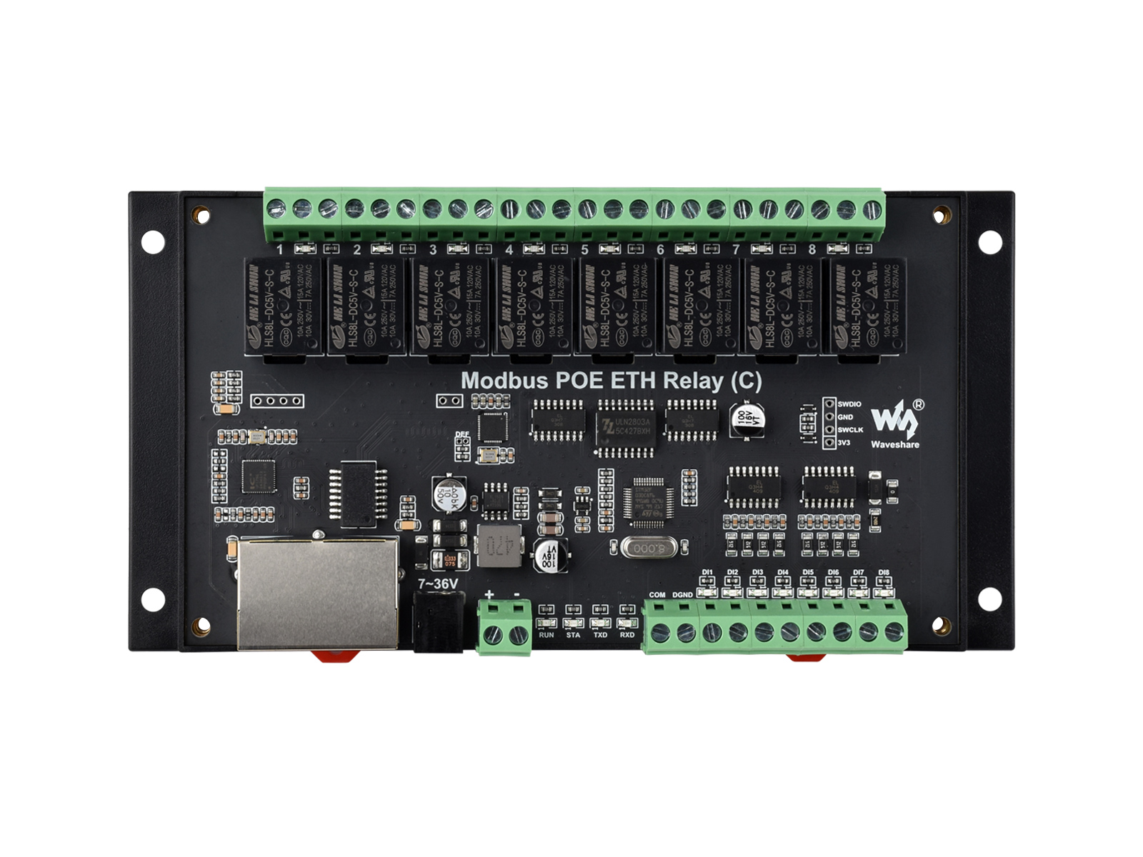 8-канальный релейный модуль Wa – обзор и цена Power Over Ethernet