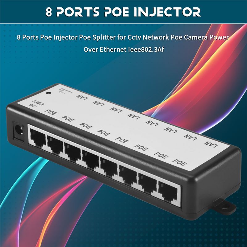 PHILE-8-портовый PoE-инжектор/ – обзор и цена Power Over Ethernet
