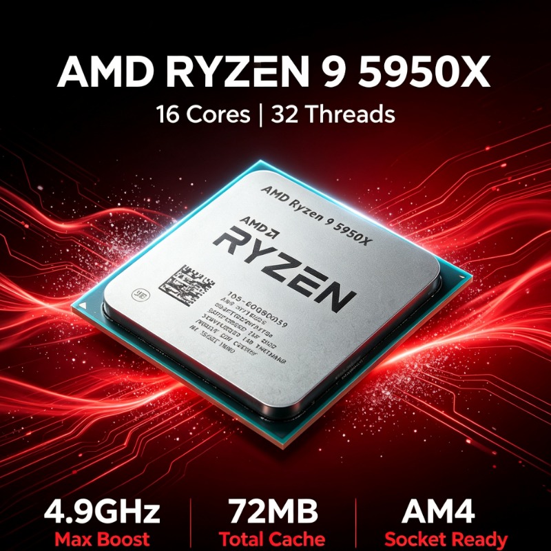 Процессор AM4 AMD Ryzen 9 5950 – обзор и цена Amd Cpu Ryzen 9